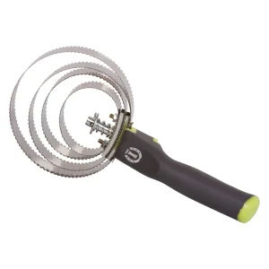 Curry Comb Metal, fällskrapa plasthandtag