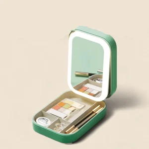 Kompakt upplyst sminkorganisatör för resande - Liora