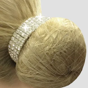 Crystal Bun Ring, elastiskt smycke till hårknut