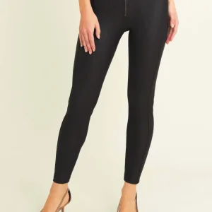 WR.UP Push-Up Medium Waist Skinny 7/8 Vegan Leather Pant - Black