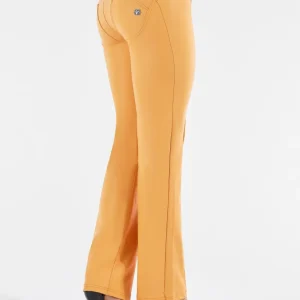 WR.UP Push-Up High Waist Wide Leg Vegan Leather Pant With Double Zip - Topax
