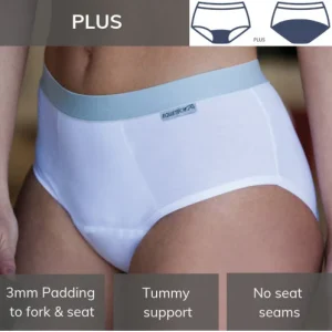 Dressage Brief Plus, underkläder för dressyrryttare med dubbel padding