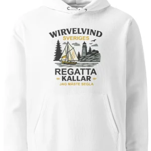 Ekologisk hoodie vit | Regatta kallar – Wirvelvind