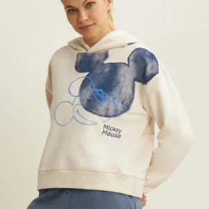 Women's hoodie with Mickey Mouse print
