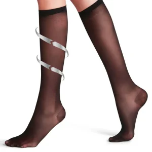 Falke Stödstrumpor Vitalize Dam Nylon 20 den Svart 1-pack