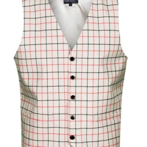 Mens Classic Tattersall Check Waistcoat, engelsk ridväst herr