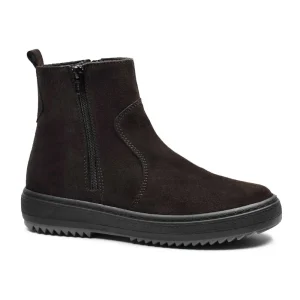 Minfot Dubbskor Idre Mocka Ull Mörkbrun