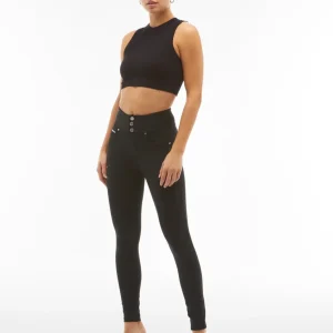 N.O.W. Comfort High Waist Skinny Flex Tech Leggings - Black