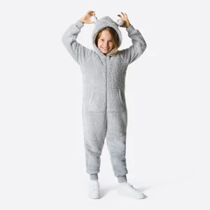 Grå Teddy Onesie Barn