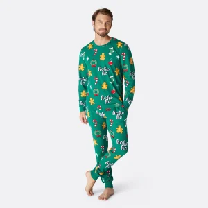 Hohoho Grön Julpyjamas Herr