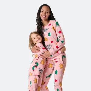 Hohoho Rosa Julpyjamas Familj