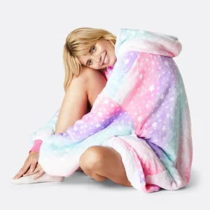 Regnbåge Rosa HappyHoodie