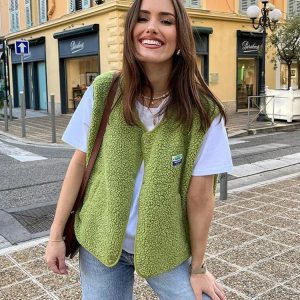 Varm & Bekväm V-ringad Höstväst för Damer - Alina