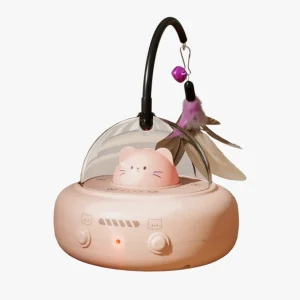 Slim laserleksak för katter med regnbågsljus – Nola