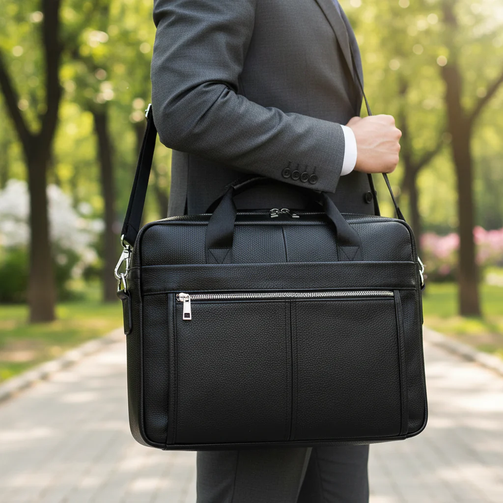 Läderportfölj - vintagestil