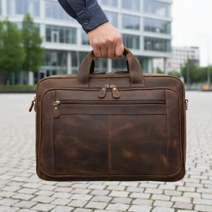 Läderlaptopväska - TechBag