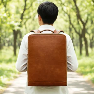 Läderryggsäck för bärbar dator - LeatherTitan