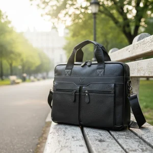 Läderväska för bärbar dator - läderväska