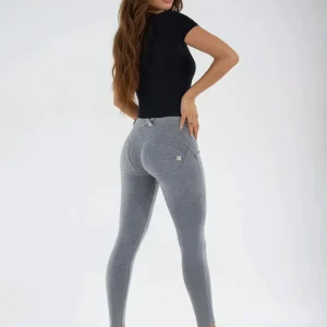 WR.UP Push-Up Regular Waist Skinny Pants - Medium Mélange Gray