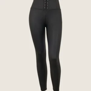 WR.UP Push-Up High Waist Skinny 7/8 Vegan Leather Pant - Black