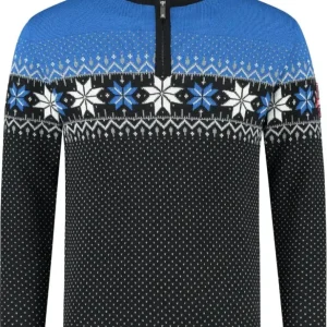 Nordic Herrtröja Merino, blå & svart