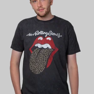 T-shirt The Rolling Stones "Leopard Tongue" Mörkgrå