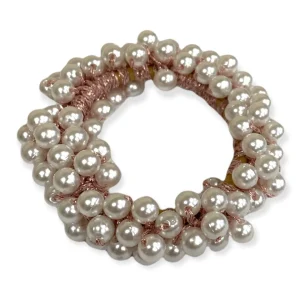 Pearl Beaded Scrunchie, smycke för hårknut