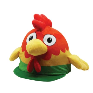 Rocky Rooster Hat Silk, hjälmöverdrag tupp