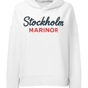 Anne Hill Stockholm Marinor – Ekologisk hoodie dam vit