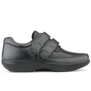 New Feet Milas Breda Skor Herr OrthoStretch Kardborre Svart