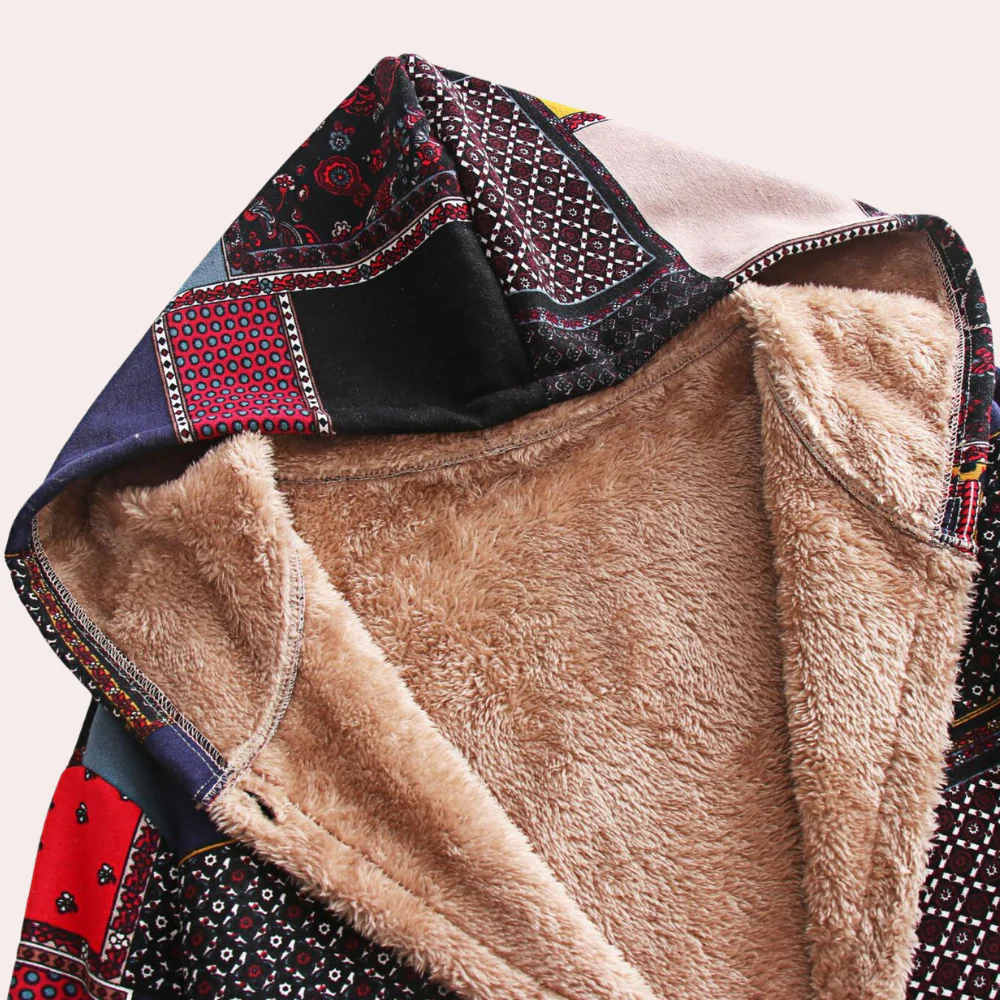 Varm damvinterjacka med huva - Amara - Bild 6