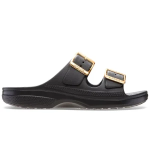 Crocs Saturday Sandaler Metallic Buckle Dam Svart