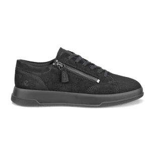 ECCO Move Zip Lace Sneaker Dam Black Gravel