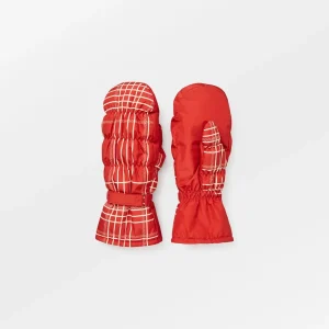 Grid Padded Nylona Mitten