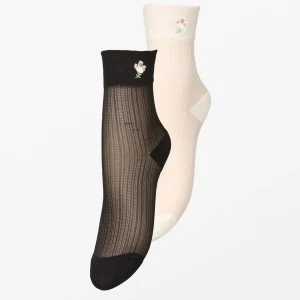 Floral Sheer Sock 2 Pack