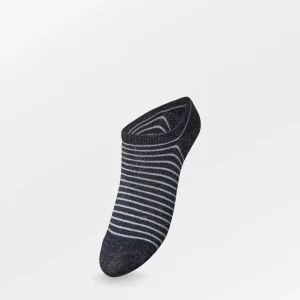 Stripe Glitter Sneakie Sock