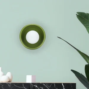 Rund keramisk vägglampa – Circo