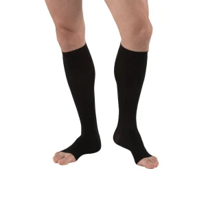 Jobst Stödstrumpor Man Med Öppen Tå Svart Klass 2