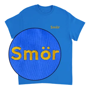 Smör - T-shirt med brodyr