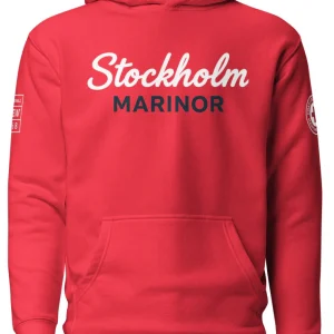 Stockholm Marinor Hoodie – Röd Premium Hoodie | Cottonhill