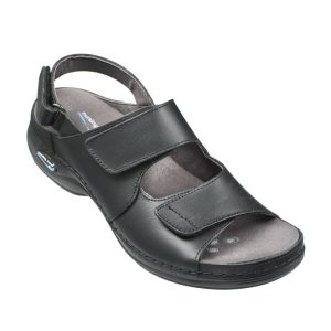 Nursing Care Helsinki Arbetssandal WashGo Tvättbar Svart