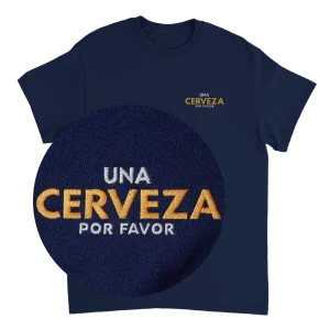 Una Cerveza Por Favor - T-shirt med brodyr